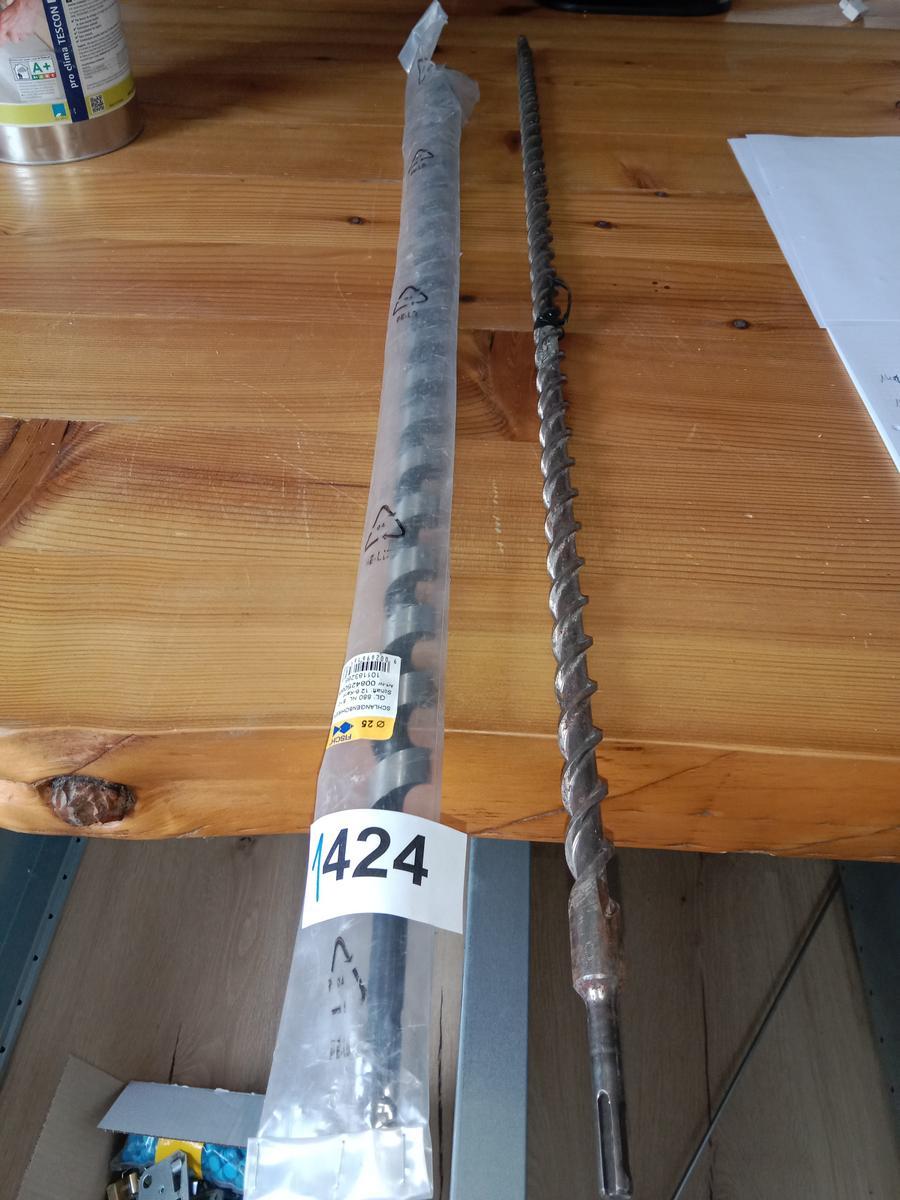 2 Stk. Bohrer, Länge 90cm, DM 20 und 25